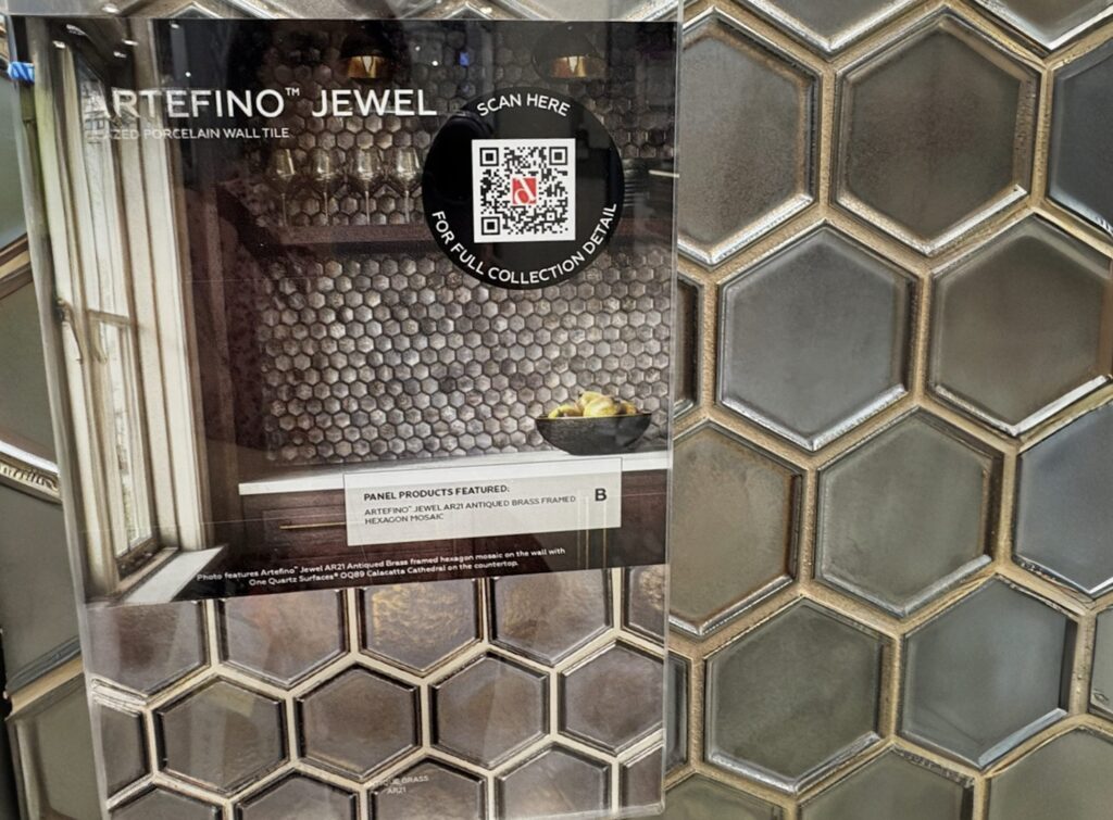 Artefino Jewel at Daltile booth at KBIS 2025